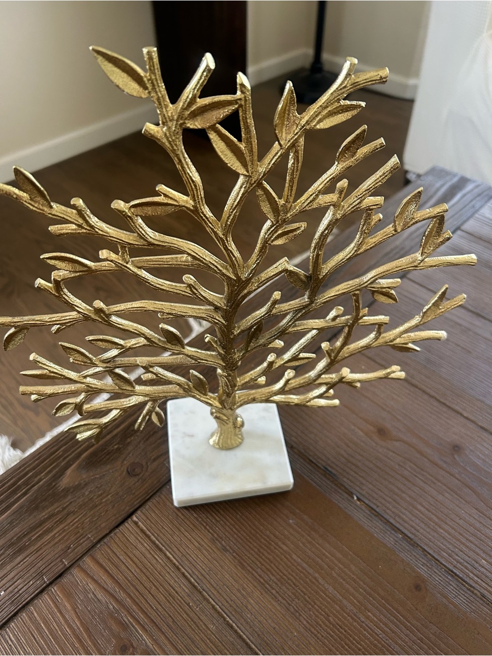 Godinger Gold Coral Branch Table Accent